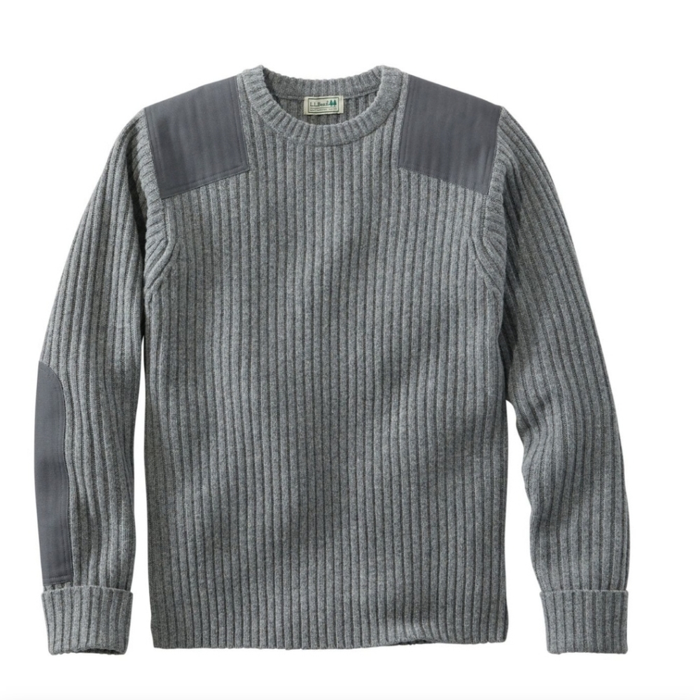 L.L. Bean Men's Large/Tall Commando Crewneck Sweater